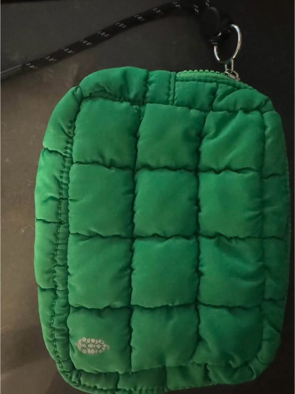 FP Movement by Free People Emerald Quilted Puffer Cosmetic Case
